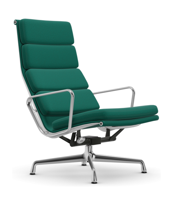 Vitra  Vitra - Soft Pad chair EA 222 lounge, polished - fabric Laser RE