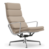 Vitra - Soft Pad chair EA 222 lounge,  gepolijst - stof Laser RE