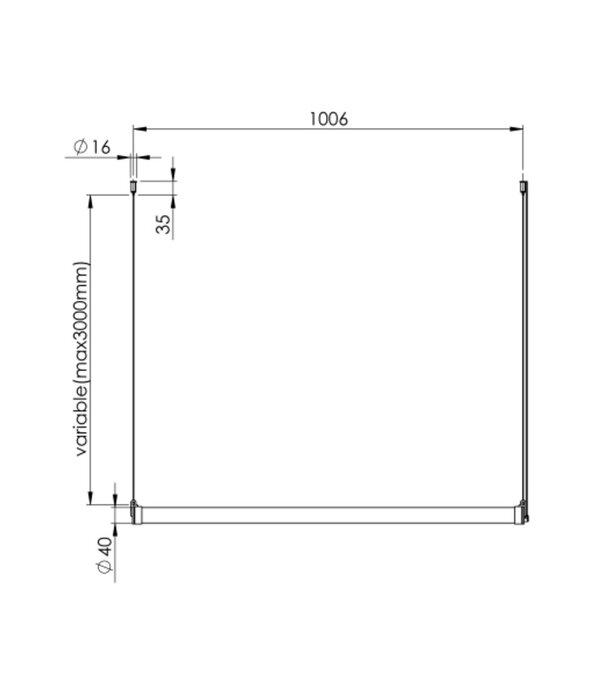 Tonone  Mr.Tubes LED Pendant Horizontal, driver separate