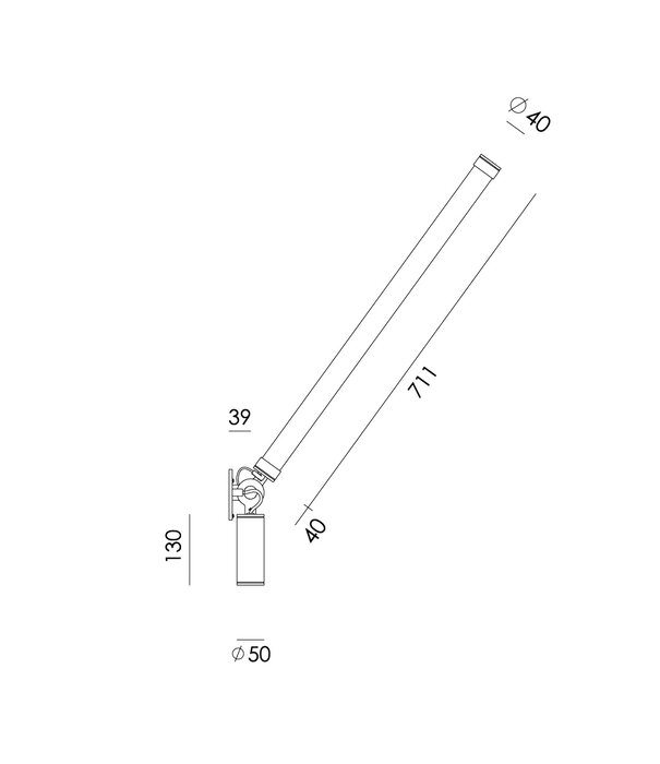Tonone  Tonone - Mr.Tubes LED Wall, driver op armatuur / install
