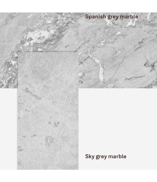 Vipp  Vipp - 426 salontafel rechthoek, Sky grijs marmer