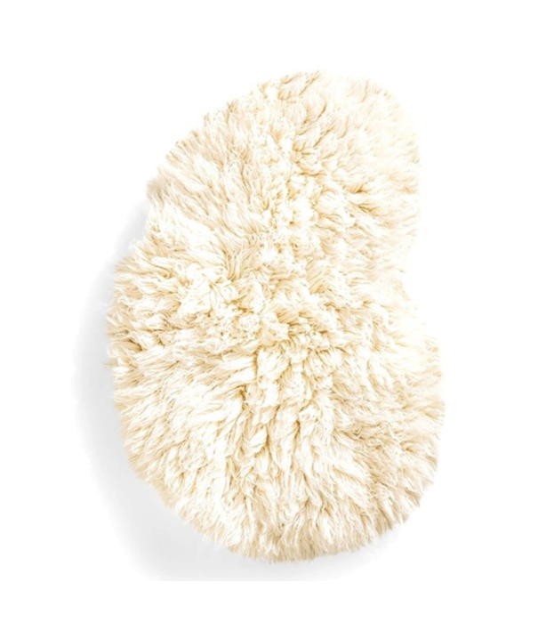 Layered  Layered - Residue Mini Shaggy pelt wool, bone white