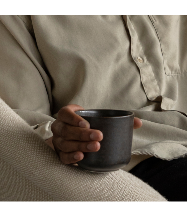 Audo Audo - Oda Lounge Stoel eiken, stof Hallingdal