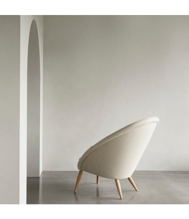 Audo Audo - Oda Lounge Chair oak, fabric Hallingdal