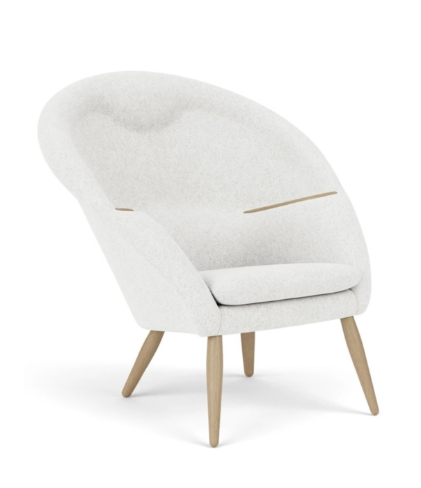 Audo Audo - Oda Lounge Chair oak, fabric Hallingdal