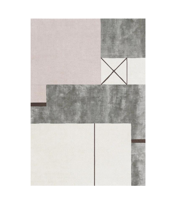 Layered  Layered - Simon Mullan Patch Work Rug / Lenzing Viscose , Wol