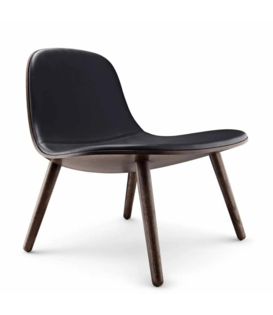 Eva Solo - Abalone Lounge Chair smoked oak, black leather