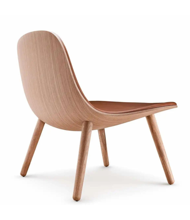Eva Solo  - Wait to be seated Eva Solo Yuuga Lounge Chair oak nature, cognac leather