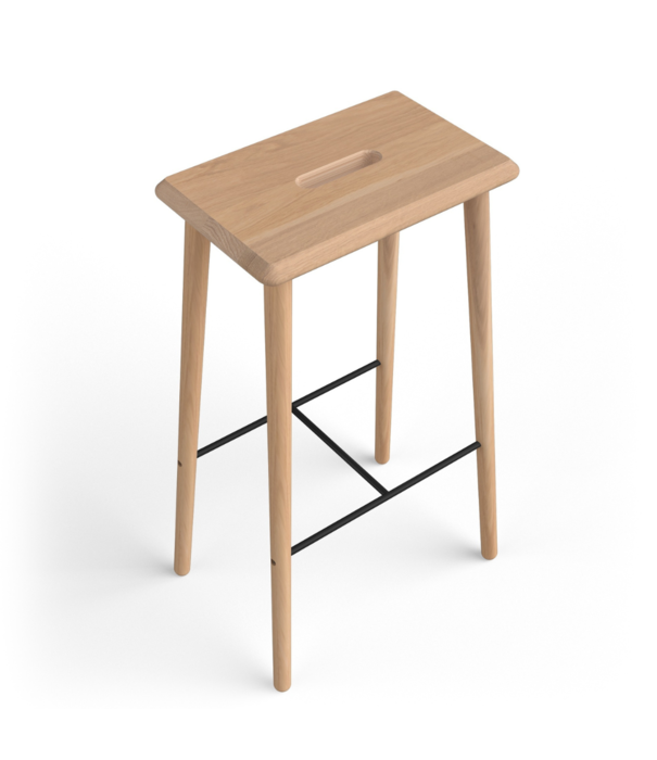 Via Copenhagen Via Copenhagen - Otto Barstool solid oak H74