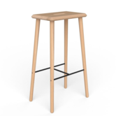 Via Copenhagen - Otto Barstool solid oak H74