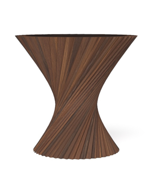 Via Copenhagen - Hyperbel Side Table oak Ø50