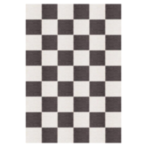 Layered - Chess Black and White rug , 100% Nieuw Zealand wol