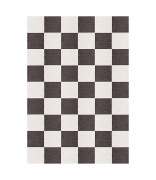Layered - Chess Black and White rug