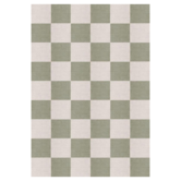 Layered - Chess Sage rug, 100% New Zealand wool