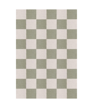 Layered Chess Rug sage