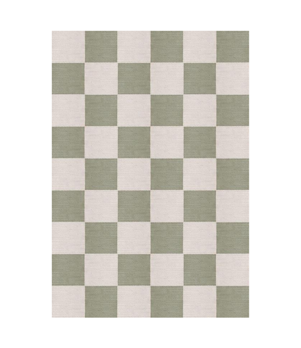 Layered  Layered - Chess Sage rug, 100% New Zealand wool