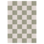 Layered - Chess Sage rug, 100% Nieuw Zealand wol