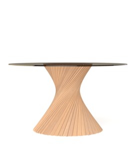 Via Copenhagen - Hyperbel Coffee Table oak Ø80