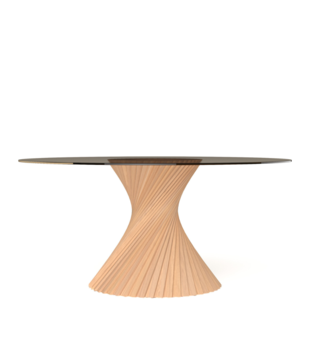 Via Copenhagen - Hyperbel Coffee Table oak Ø100