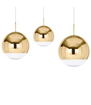 Tom Dixon - Mirror Ball LED Range Rond,  met ophangsysteem