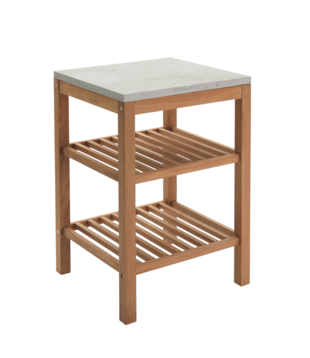 Fritz Hansen - Pantry Module 1 workstation teak, limestone