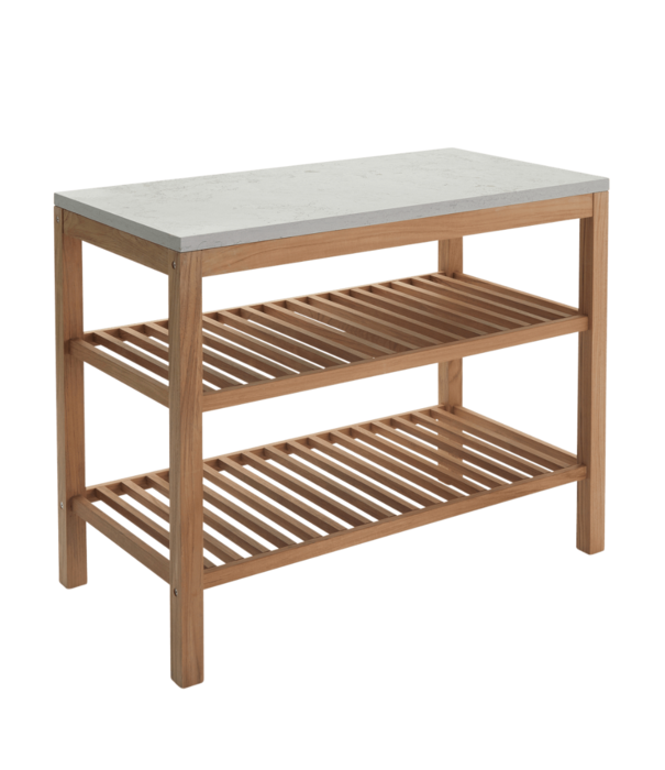 Fritz Hansen Fritz Hansen - Pantry Module 2 workstation teak, kalksteen