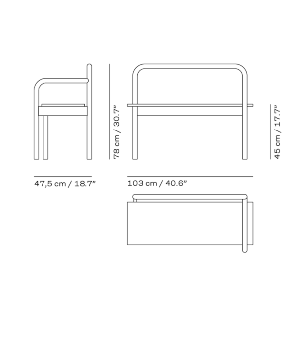 Fritz Hansen Fritz Hansen - Skagerak Maissi Bench oak