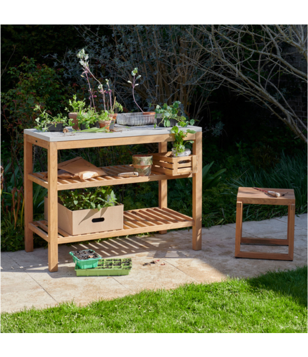 Fritz Hansen Fritz Hansen - Pantry Module 2 workstation teak, kalksteen