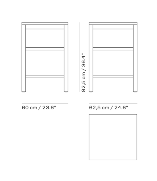 Fritz Hansen Fritz Hansen - Pantry Module Small teak, limestone