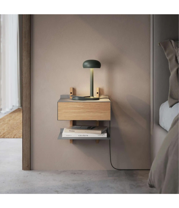 Eva Solo  Eva Solo - Smile Bedside Table Shelf Oak, grey