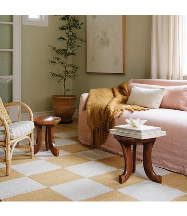 Layered  Layered - Chess rug / 100% New Zealand wool