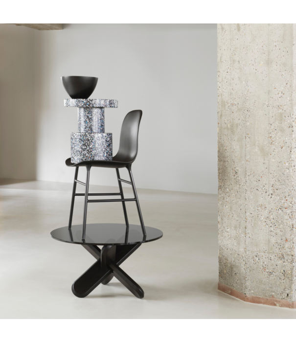 Normann Copenhagen  Form Chair plastic shell, steel legs