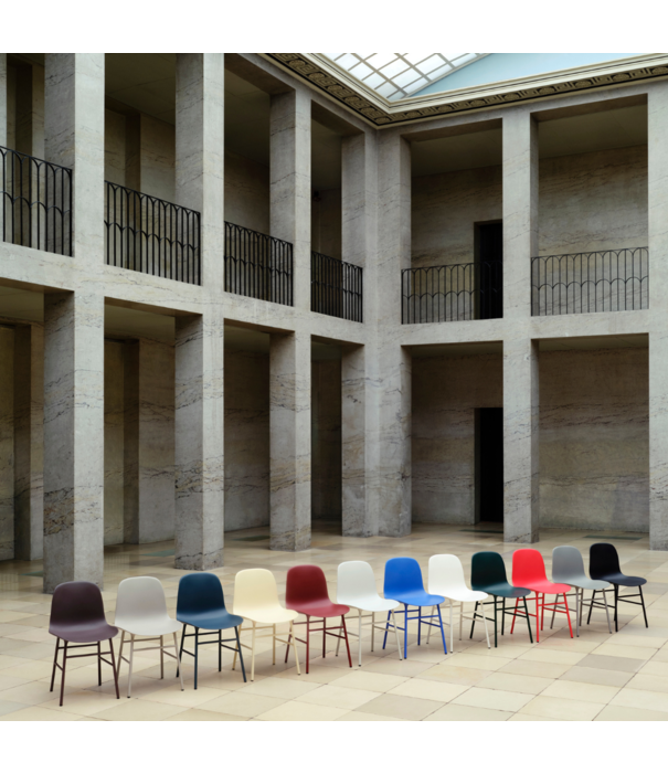 Normann Copenhagen  Form Chair plastic shell, steel legs