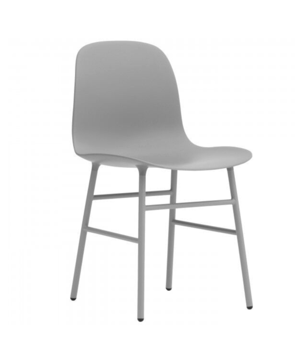 Normann Copenhagen  Form Chair plastic shell, steel legs