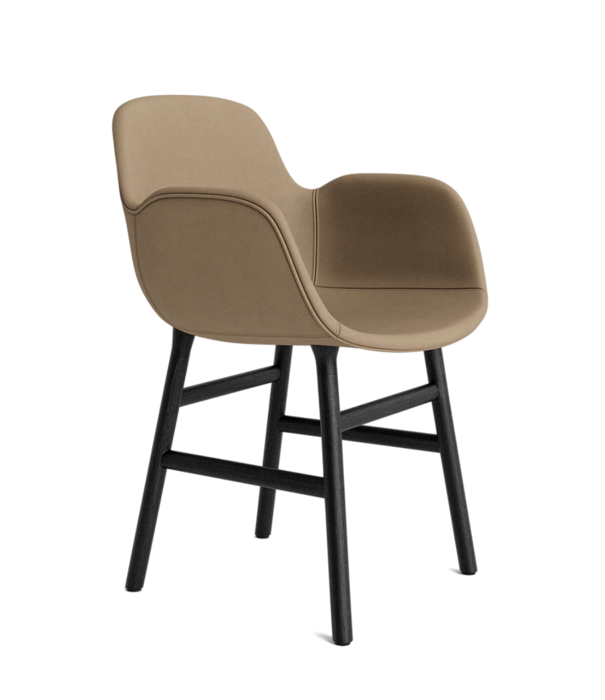 Normann Copenhagen  Form armchair full upholstery, black oak