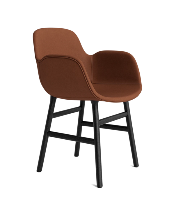 Normann Copenhagen  Form armchair full upholstery, black oak