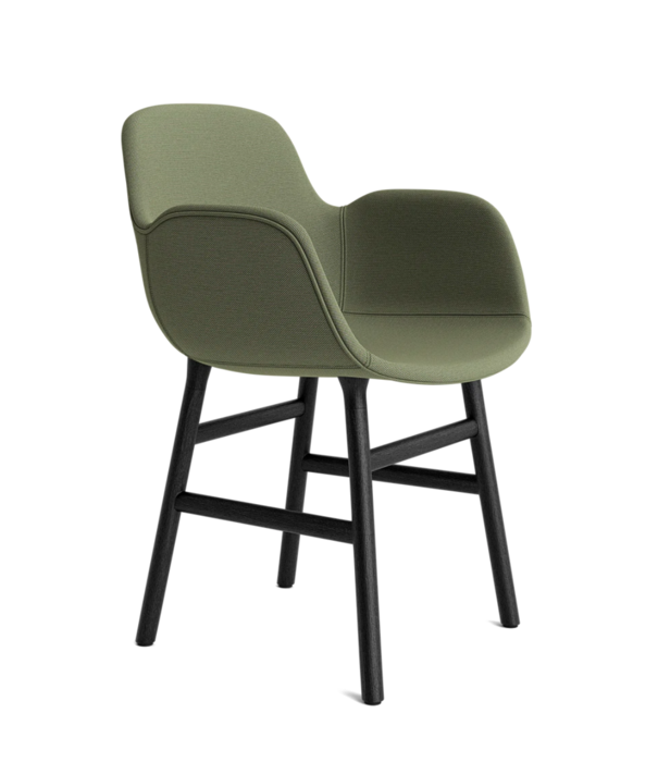 Normann Copenhagen  Form armchair full upholstery, black oak