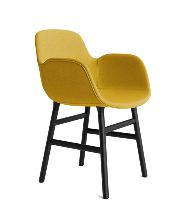 Normann Copenhagen  Form armchair full upholstery, black oak