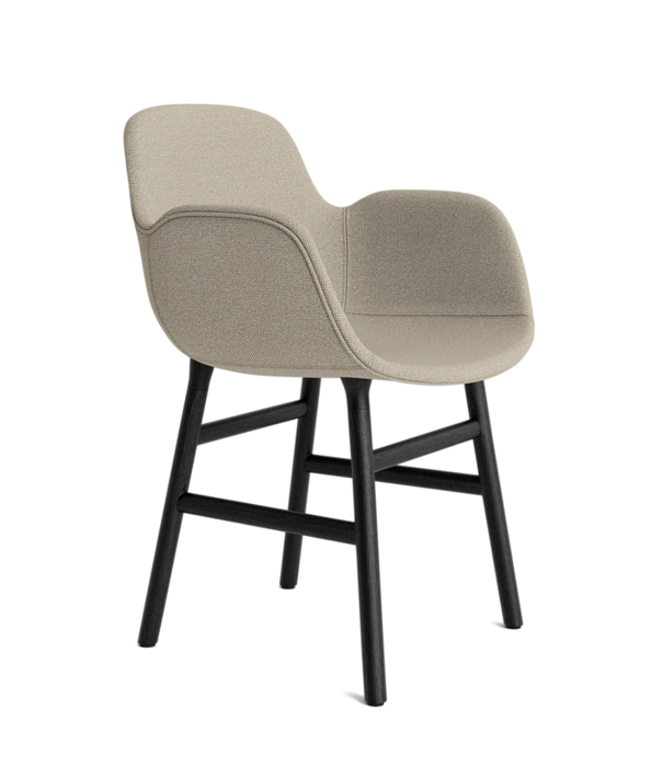 Normann Copenhagen  Normann Copenhagen - Form armchair full upholstery, black oak