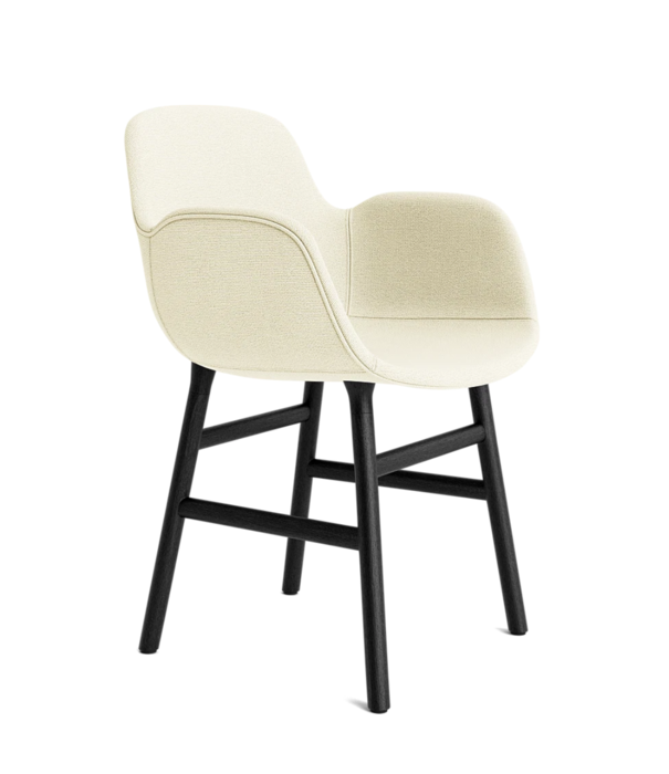 Normann Copenhagen  Form armchair full upholstery, black oak