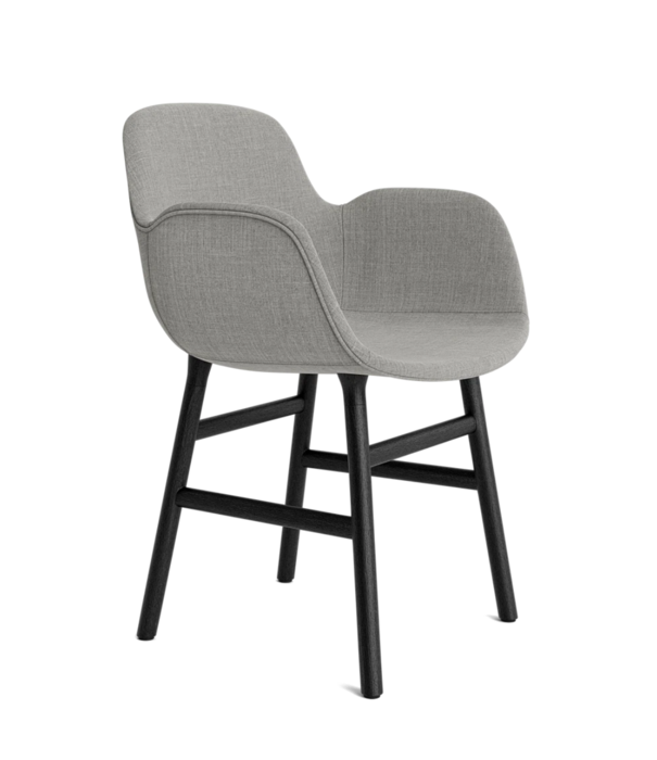 Normann Copenhagen  Form armstoel gestoffeerd, zwart eiken