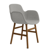 Form armchair full upholstery, walnut