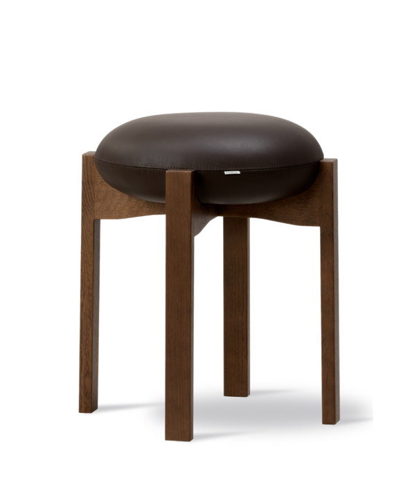 Fredericia  Fredericia - Pioneer Stool oak, upholstered