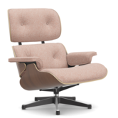 Vitra - Eames Lounge Chair American walnut, Nubia ivory/peach