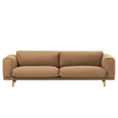 Muuto - Rest 3-seater Sofa Fiord 451, base oak