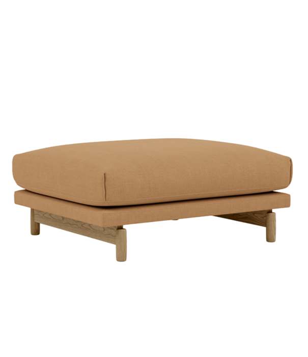Muuto Rest 3,5-zits Bank Fiord 451 ochre, eiken voet