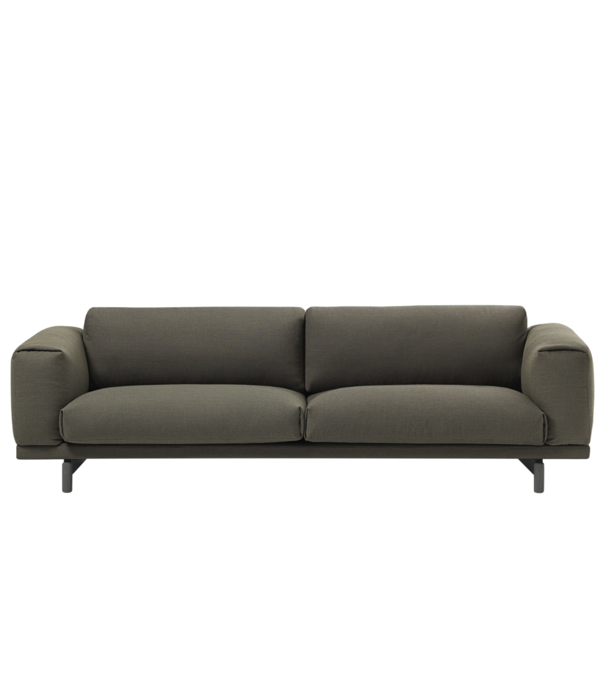 Muuto  Muuto Rest 3-seater Sofa Fiord 961 green, base oak