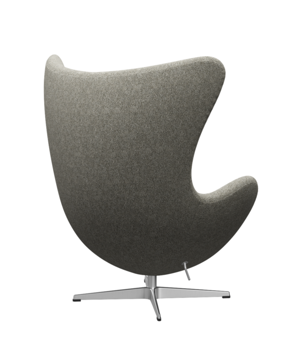 Fritz Hansen Fritz Hansen - Egg Chair model 3316, Moss light grey, brushed aluminium