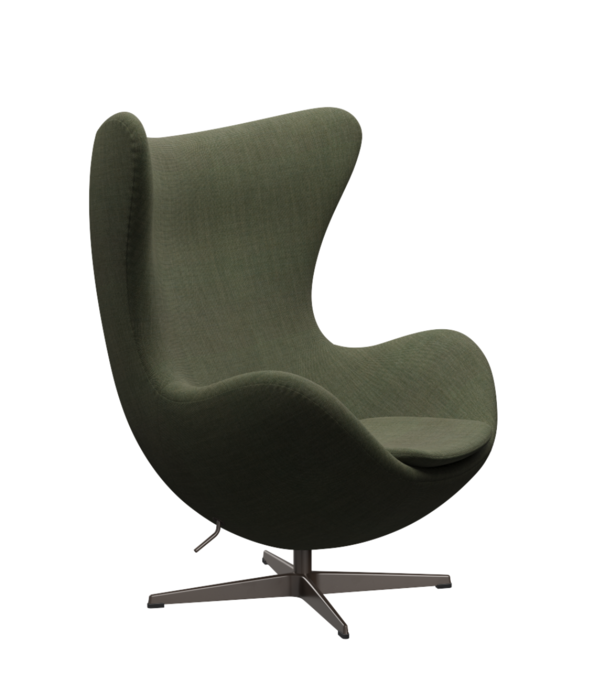 Fritz Hansen Fritz Hansen - Egg Chair model 3316, Canvas moss green, bronzed base