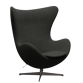 Fritz Hansen - Egg Chair model 3316, Divina Melange, graphite base